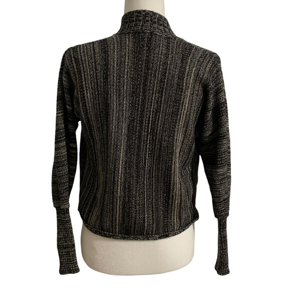 Calvin Klein Cardigan Sweater Jacket XS Womens Black Knit Open Front Long Sleeve - Picture 2 of 11